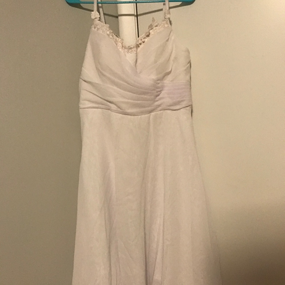 Simple White Dress Spaghetti Straps